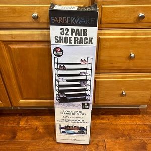 32 pair shoe rack